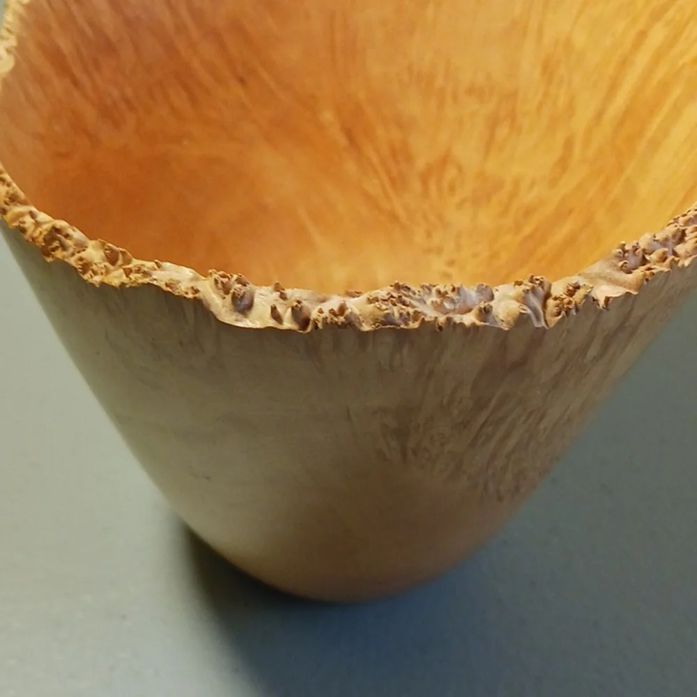 Box Elder Wood Bowl Hand Carved One-of-a-kind #eshopchicago Wooden Turned Art - Picture 4 of 7